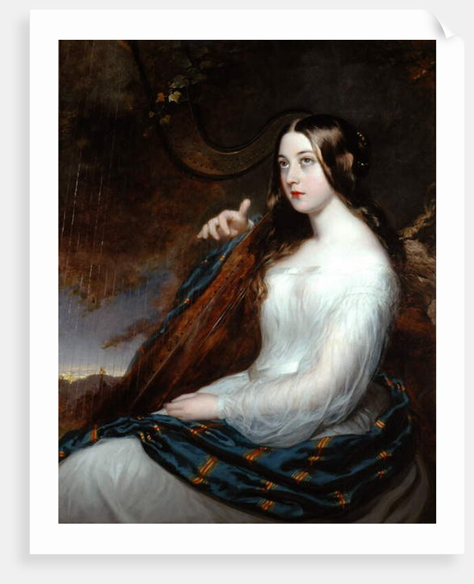 Sarah Curran Playing The Harp, 1800 by William Beechey