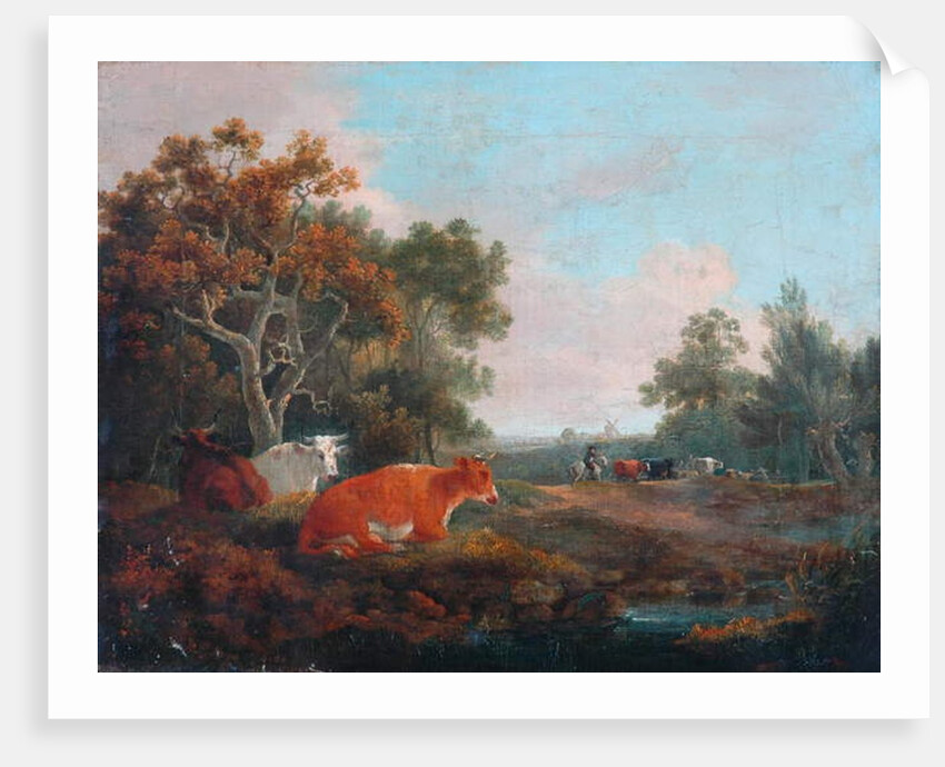 Landscape with Cattle by William Collins