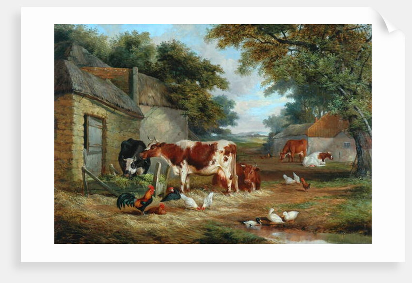 Farmyard, 1856 by John Frederick Senior Herring