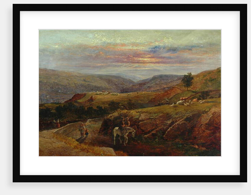 Burnley Valley from Crofts Stone, 1870 by John Holland