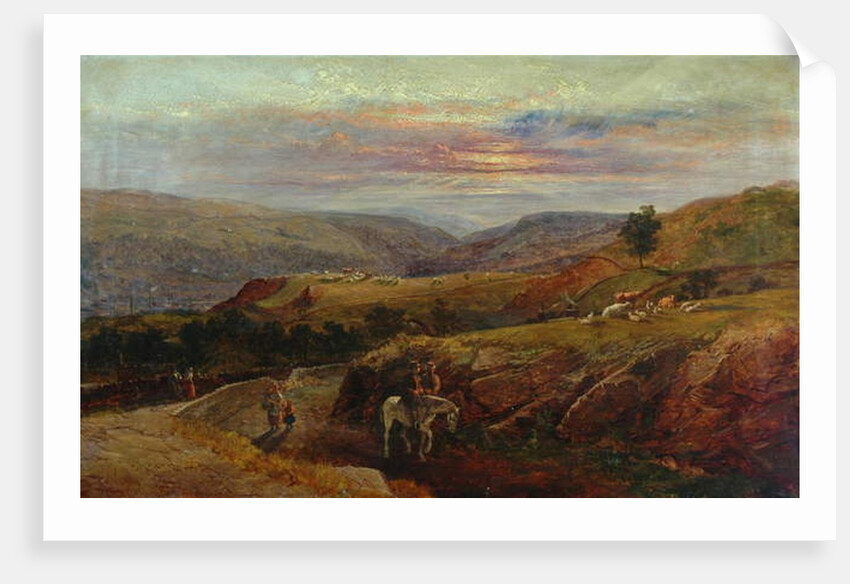 Burnley Valley from Crofts Stone, 1870 by John Holland