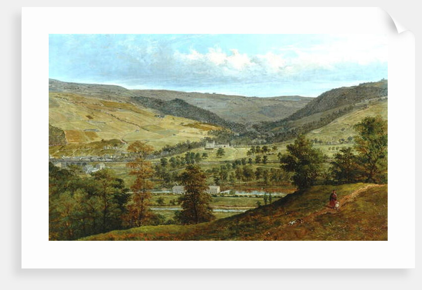 Cragg Vale & Stocks Hall From Broadbottom, 1869 by John Holland