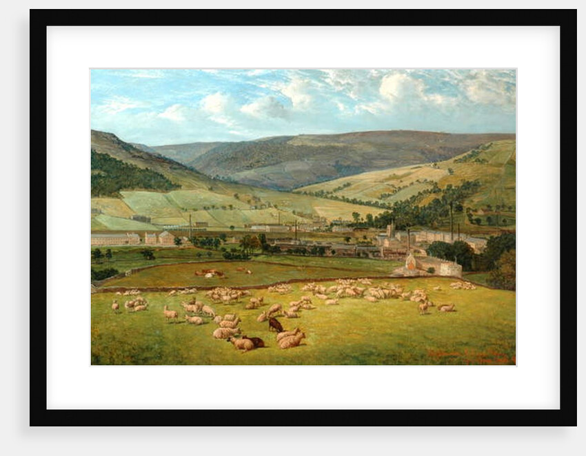 Mytholmroyd & Cragg Vale From Ewood Hall, 1869 by John Holland