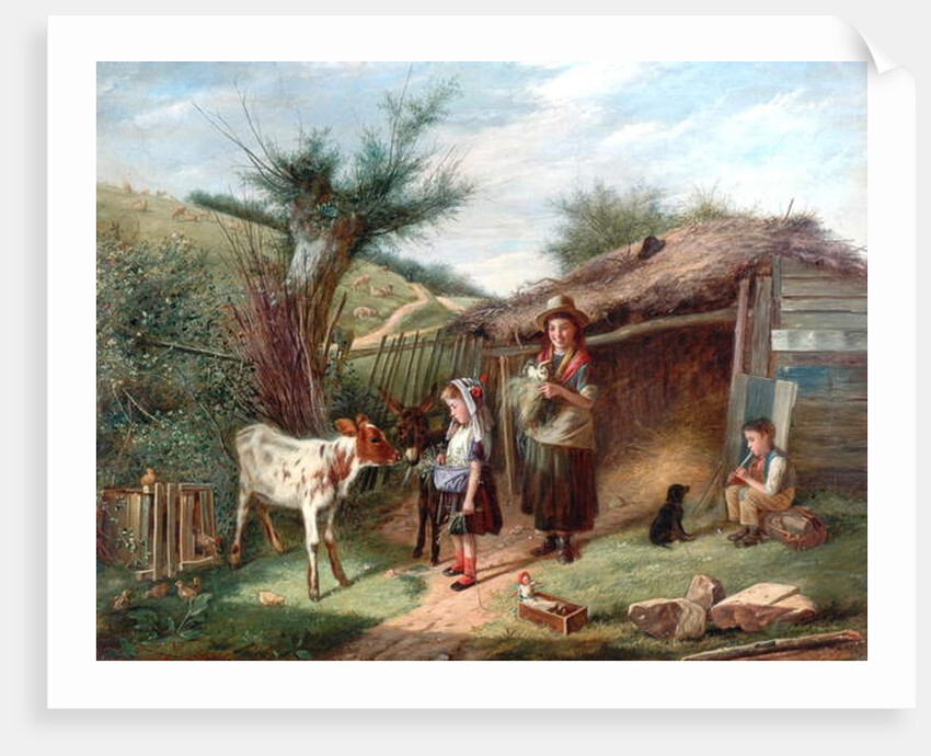 The Pets, 1838 by Charles Hunt