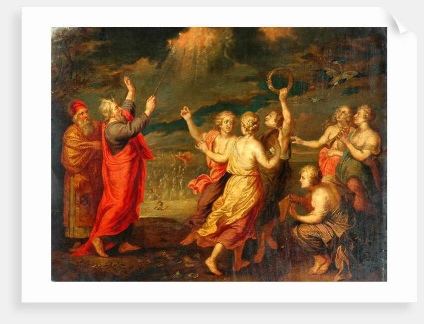 The Israelites Rejoicing After Crossing The Red Sea by Nicolas Poussin