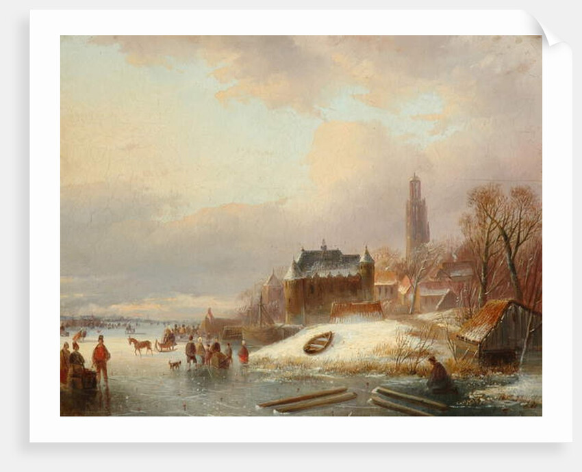 Snow Scene in Holland by Franz Xaver Winterhalter
