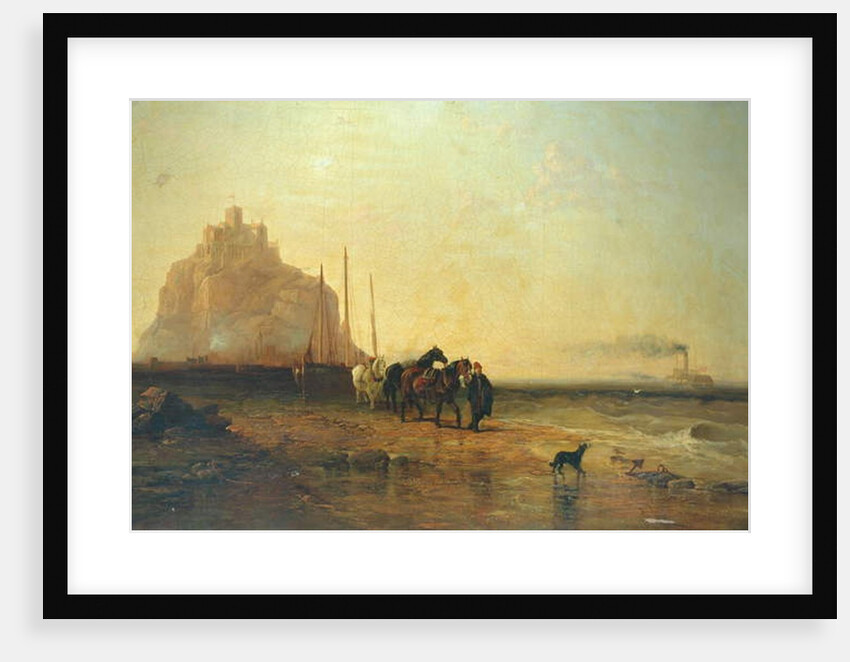 Evening off St Michael's Mount, 1855 by James Webb