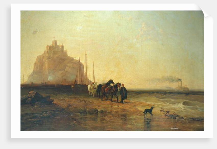 Evening off St Michael's Mount, 1855 by James Webb