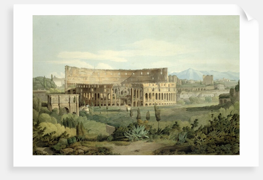 The Colosseum from the Caelian Hills, 1799 by Francis Towne