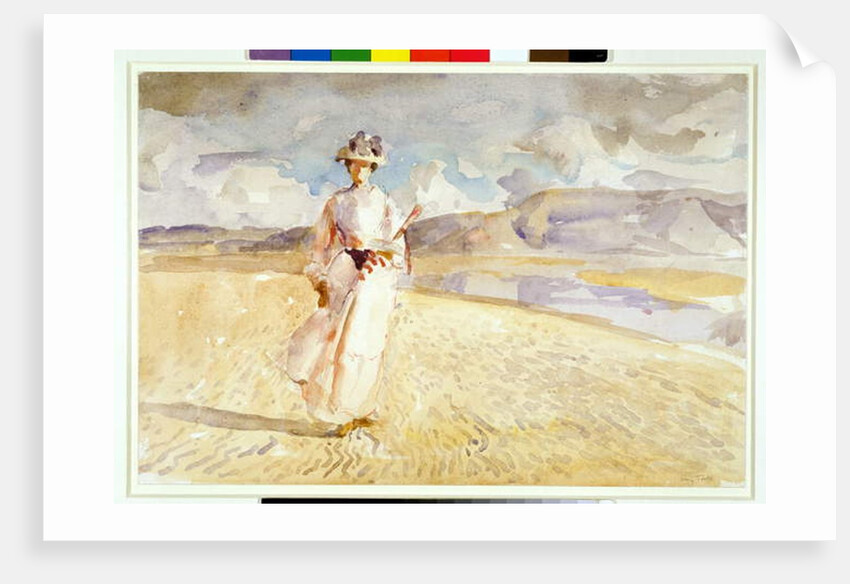 Woman Walking on the Sand by Henry Tonks