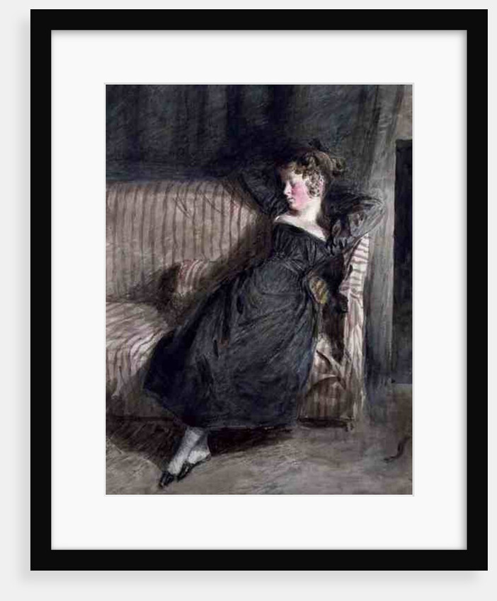 Young Girl Asleep on a Couch by William Henry Hunt