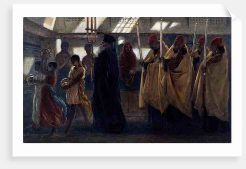 Coptic Baptismal Procession, 1865 by Simeon Solomon