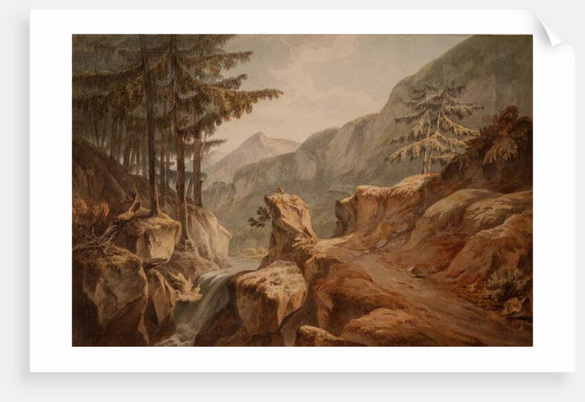 Mount Splugen, Swiss-Italian Border, 1781 by John Warwick Smith