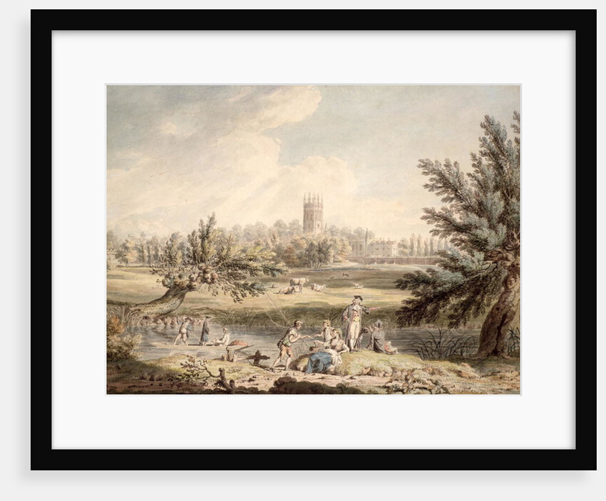 Magdalen College, Oxford, View from Cherwell Looking North West, 1791-92 by Edward Dayes