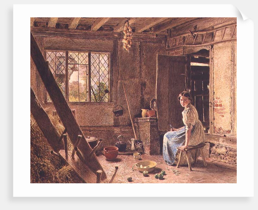 The Maid and the Magpie, A Cottage Interior at Shillington, Bedfordshire, 1834 by William Henry Hunt