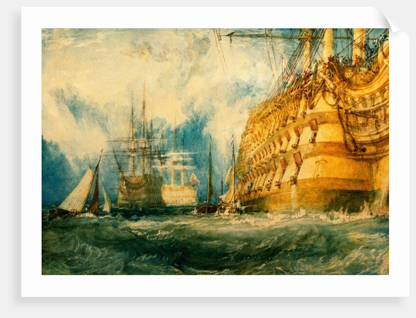 A First Rate Taking In Stores, 1818 by Joseph Mallord William Turner