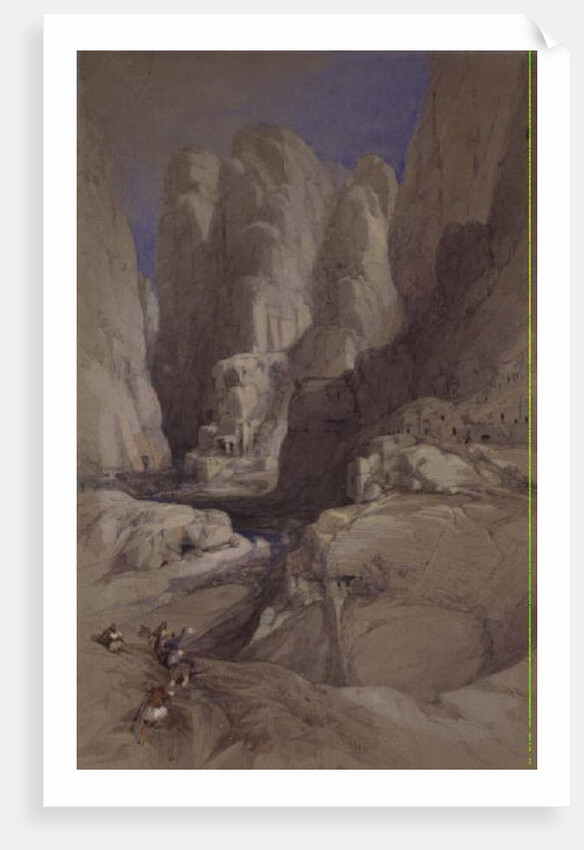 Entrance to Petra, Jordan, 1839 by David Roberts