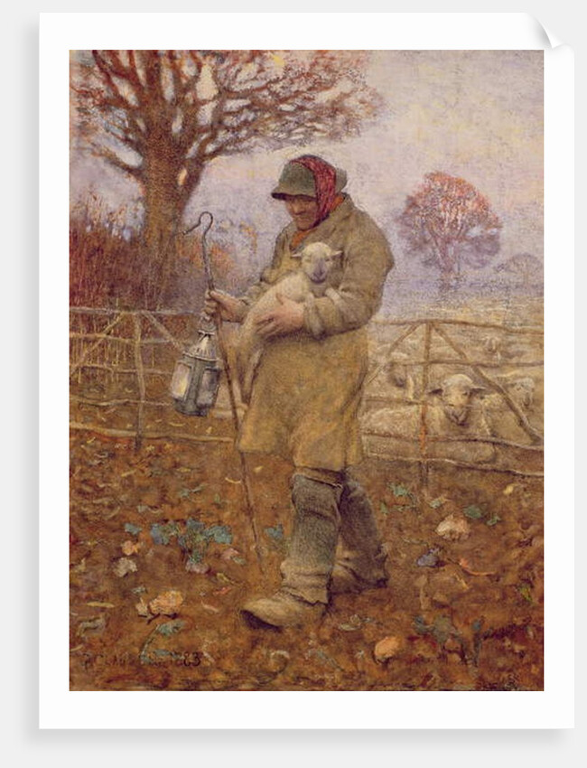 Shepherd with a Lamb, 1883 by George Clausen