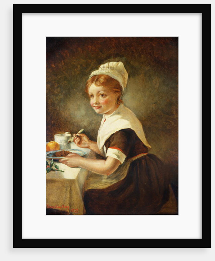 Foundling girl at Christmas Dinner, 1877 by Emma Brownlow