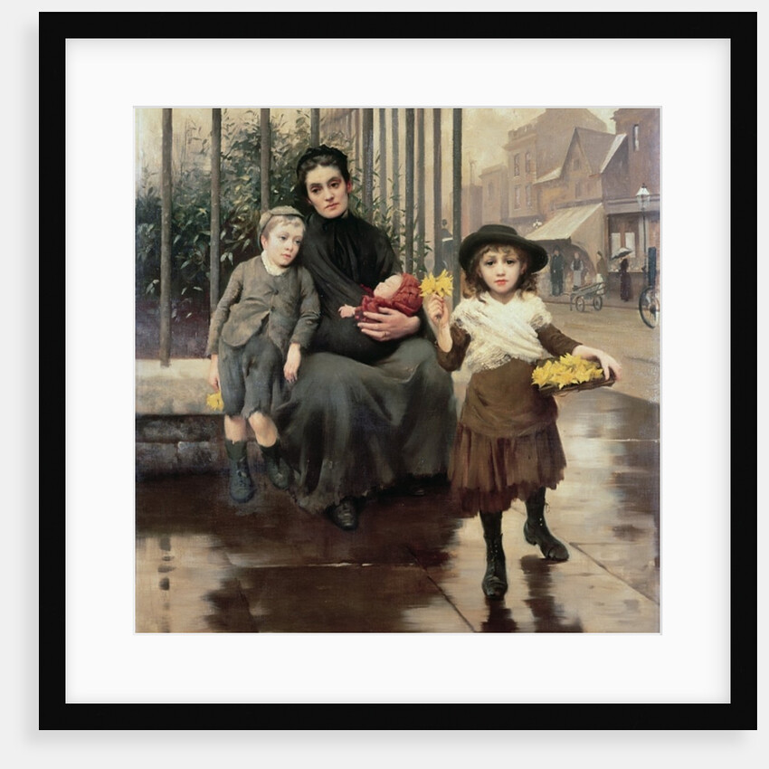 The Pinch of Poverty, 1891 by Thomas Benjamin Kennington