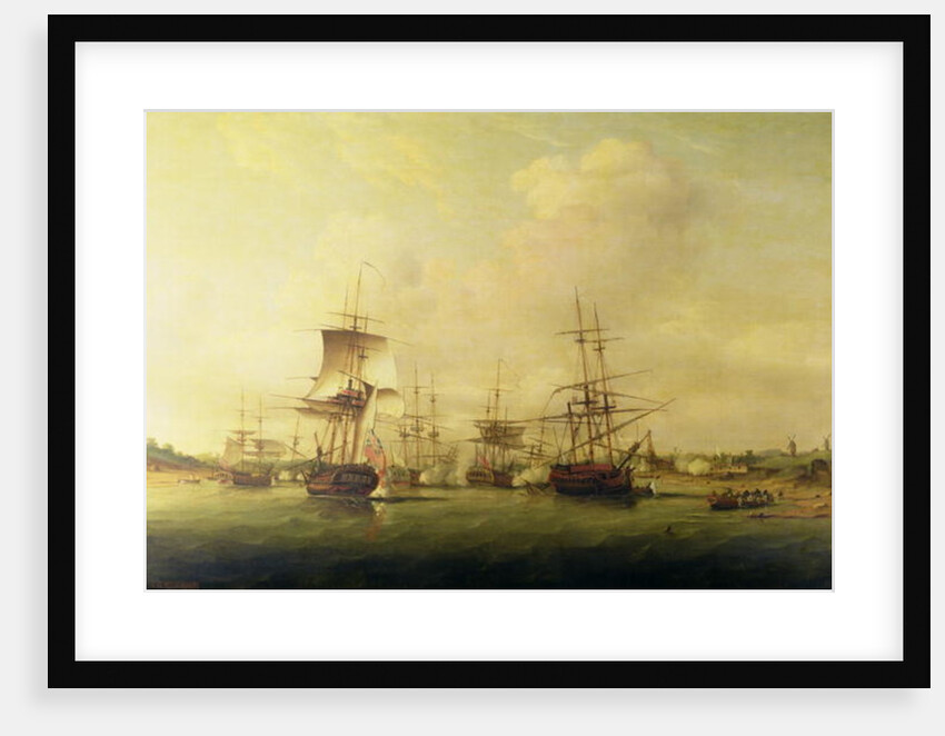 Action off the coast of France, 13th May 1779 by Thomas Luny