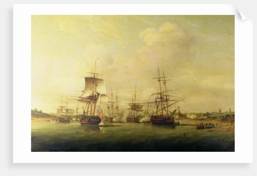 Action off the coast of France, 13th May 1779 by Thomas Luny