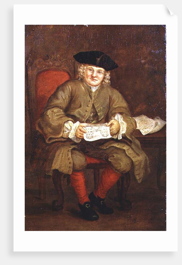 Portrait of Captain Coram by English School