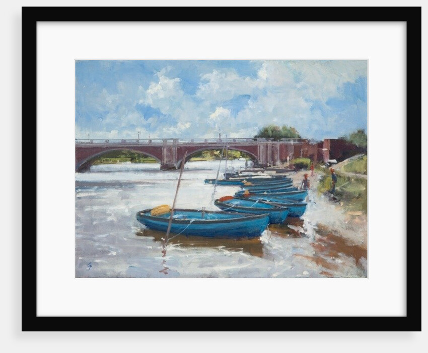 Moorings at Hampton Court, 2011 by Christopher Glanville
