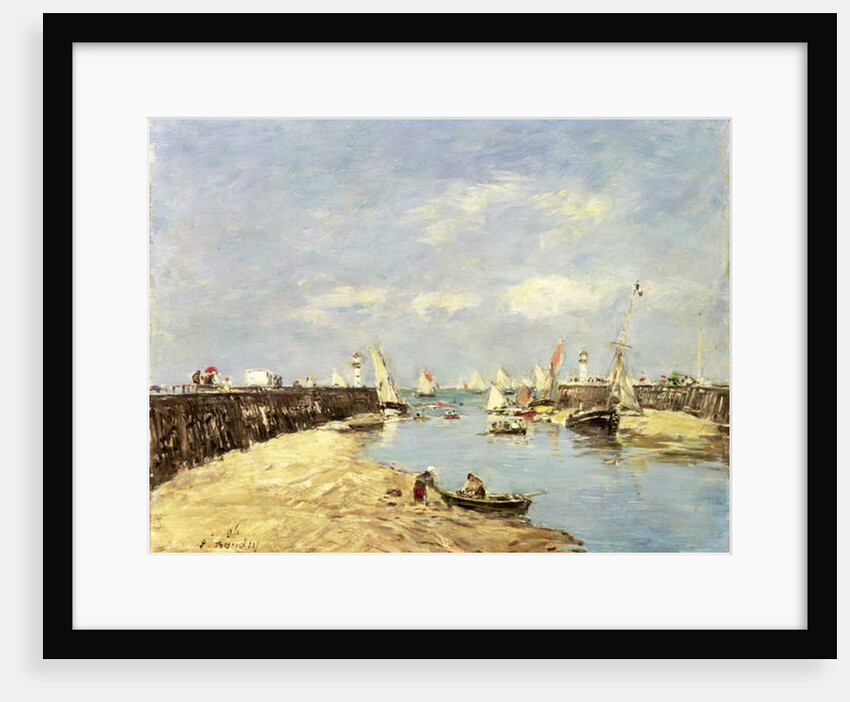 Trouville, the Jetty and the Basin, 1896 by Eugene Louis Boudin