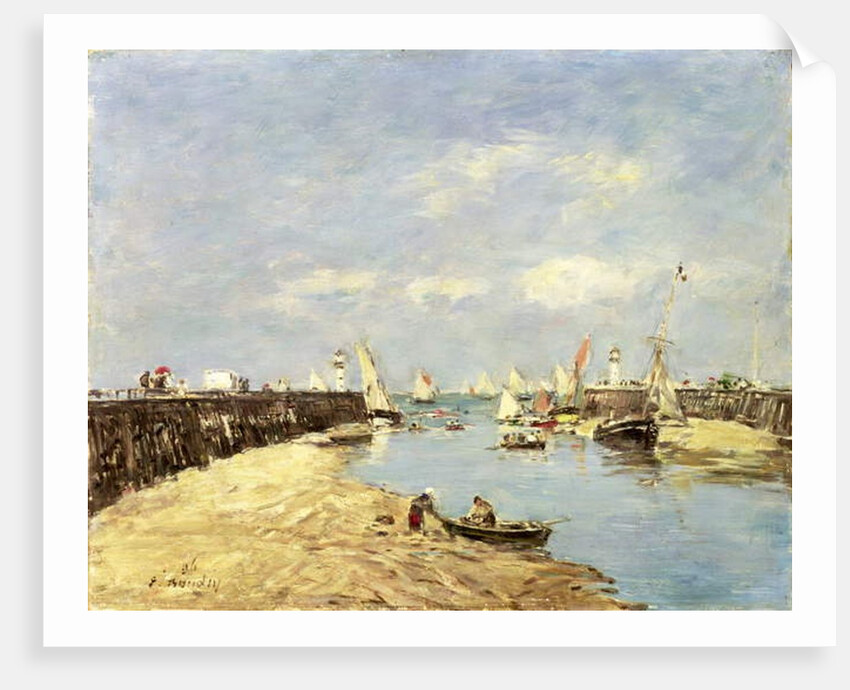 Trouville, the Jetty and the Basin, 1896 by Eugene Louis Boudin