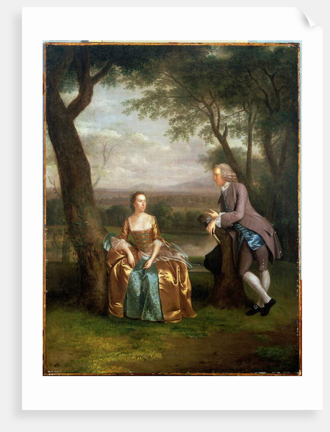 Portrait of a Couple, possibly Daniel and Mary Swaine of Leverington Hall, Isle of Ely, Cambridgeshire, c.1753 by Arthur Devis