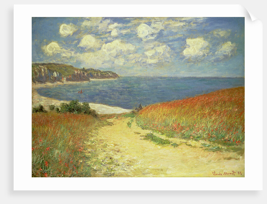 Path in the Wheat at Pourville, 1882 by Claude Monet