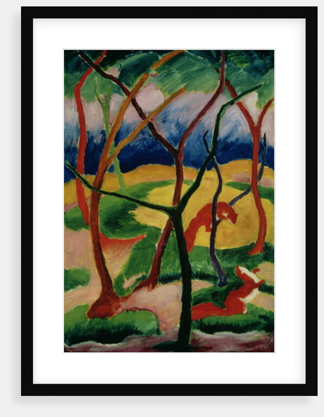 Weasels Playing, 1911 by Franz Marc