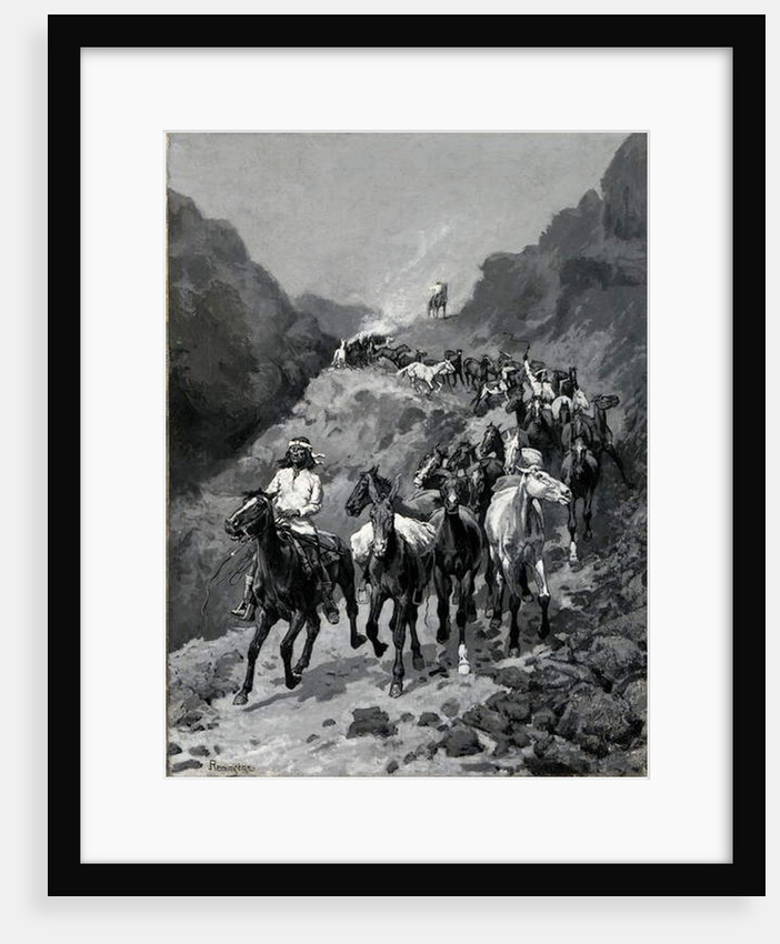 Geronimo and his Band Returning from a Raid into Mexico by Frederic Remington