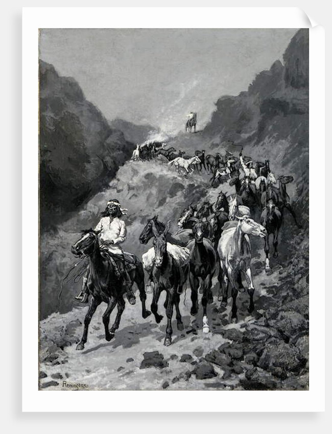 Geronimo and his Band Returning from a Raid into Mexico by Frederic Remington