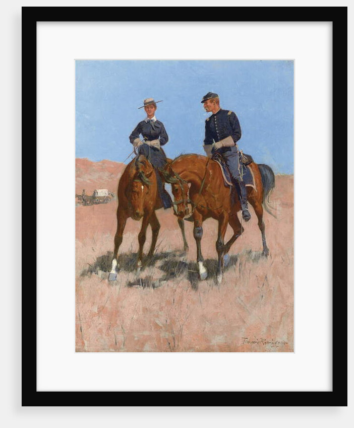 Belle McKeever and Lt. Edgar Wheelock, c.1899 by Frederic Remington