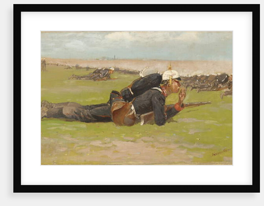 Field Drill for the Prussian Infantry by Frederic Remington