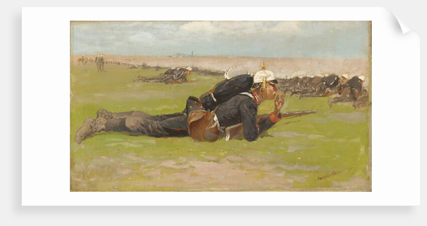 Field Drill for the Prussian Infantry by Frederic Remington