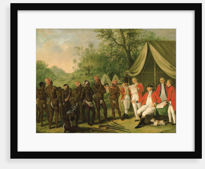 Pacification with the Maroon Negroes in the Island of Jamaica by Agostino Brunias