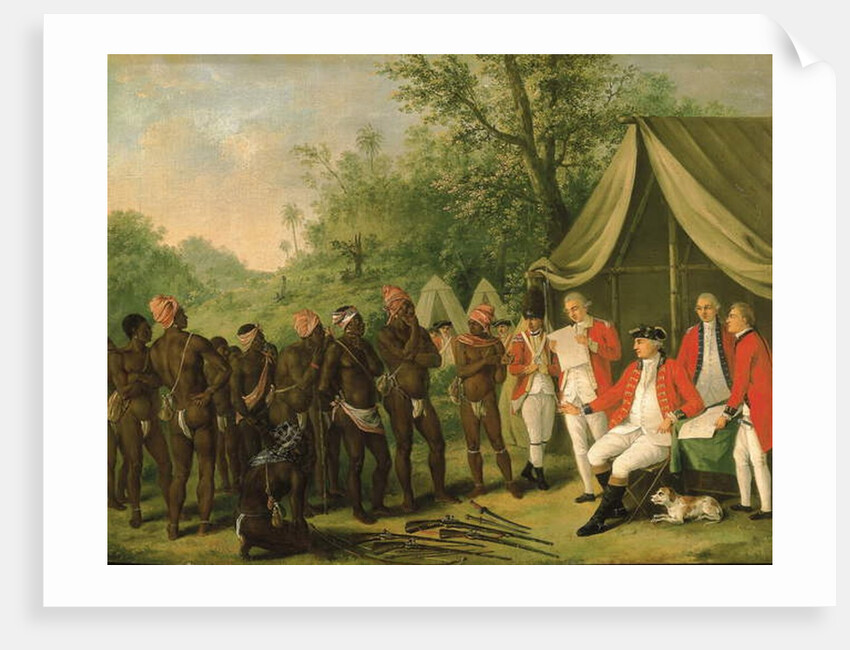 Pacification with the Maroon Negroes in the Island of Jamaica by Agostino Brunias