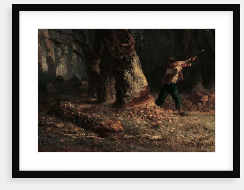 Woodcutter in the Forest by Jean-Francois Millet