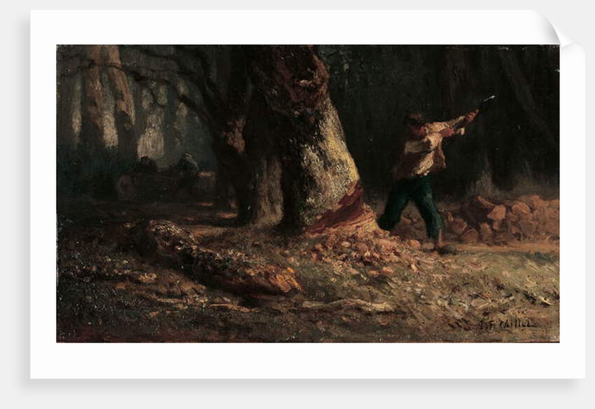 Woodcutter in the Forest by Jean-Francois Millet