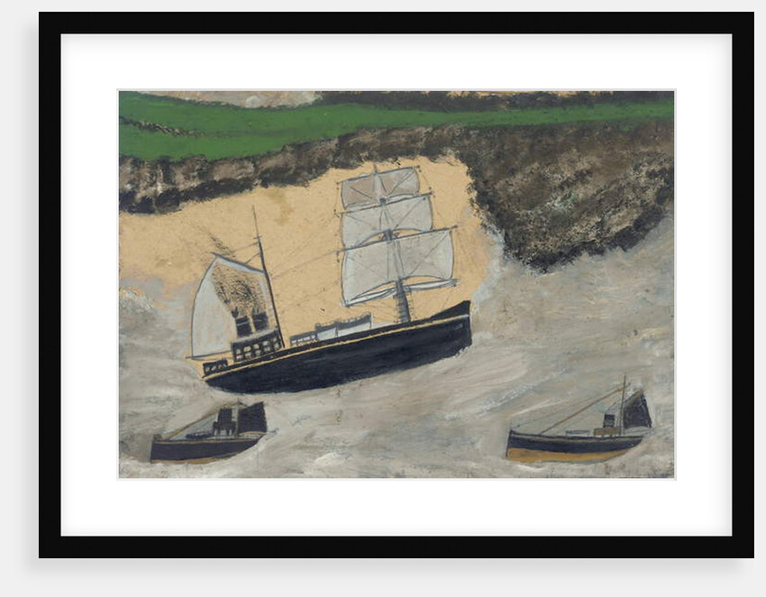 Three steamers by Alfred Wallis