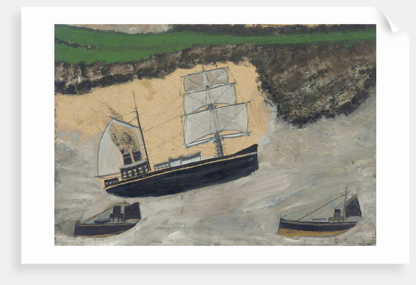 Three steamers by Alfred Wallis
