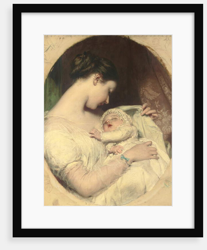 The artist's wife Elizabeth with their daughter Mary Edith by James Sant
