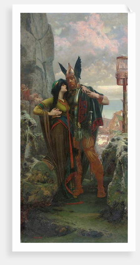 The Viking Farewell, 1905 by Herbert Gandy