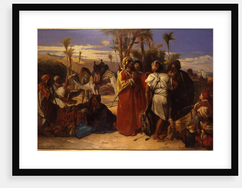 At the Oasis by Jean Francois Portaels