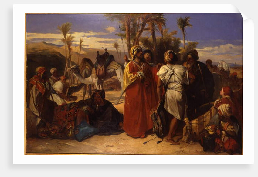 At the Oasis by Jean Francois Portaels