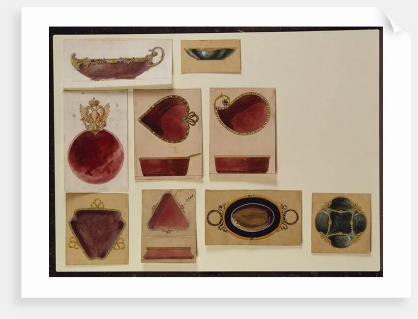 Collection of dish designs, House of Carl Faberge by Carl (firm of) Fabergé