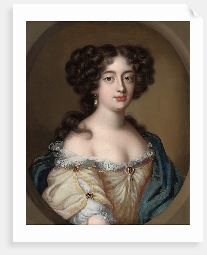 Portrait of a lady traditionally identified as Ortensia Mancini by Jacob Ferdinand Voet